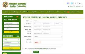 Pakistan Railway Online E-Ticket booking 2024
