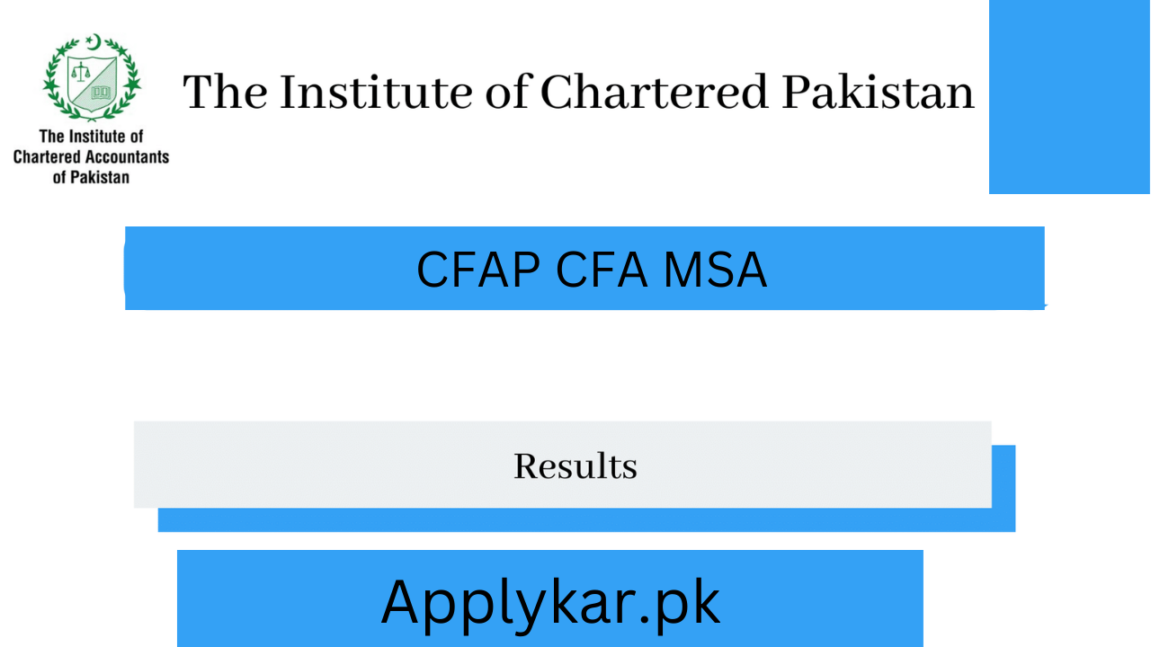 ICAP Result 2024 CFAP CFA and MSA Check Online