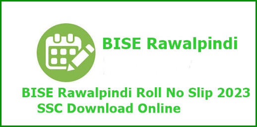 BISE Rawalpindi Roll No Slip SSC Download Online