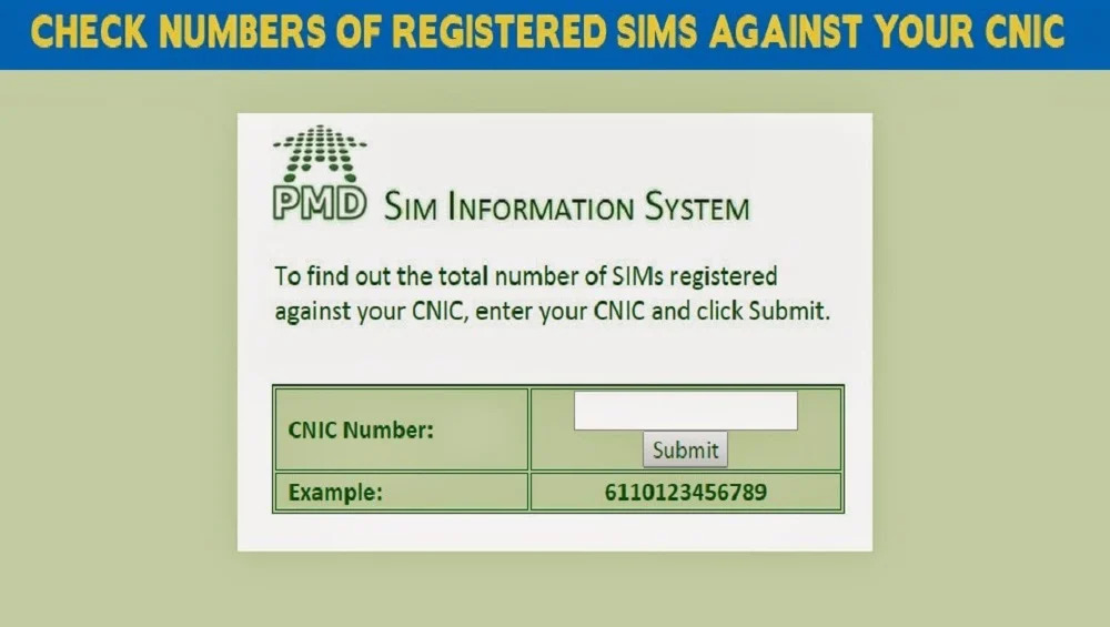 Check-SIM-Information-With-CNIC-Number
