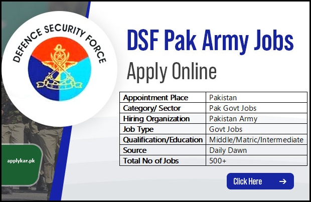 DSF Jobs Defence Security Force Apply Online