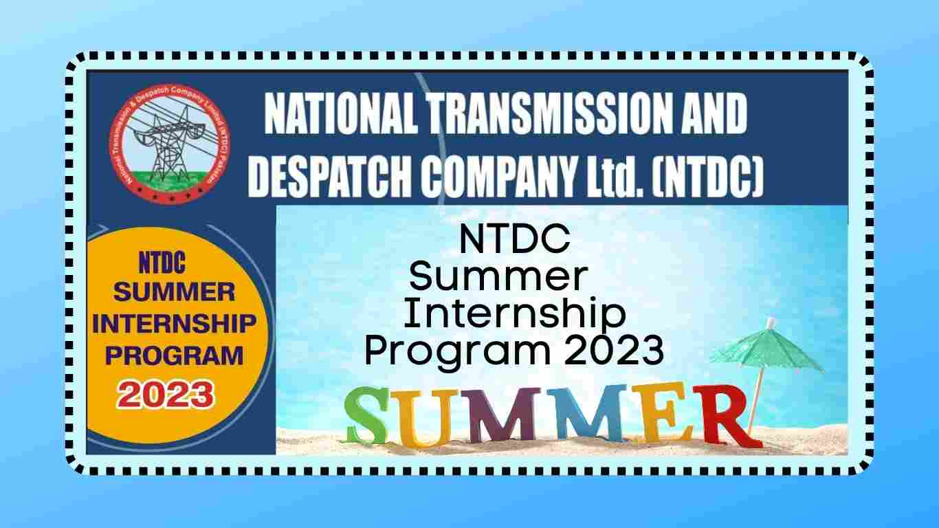 NTDC Summer Internship Program Online Apply
