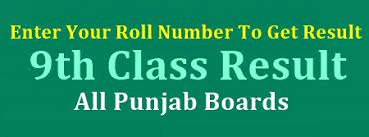9th Class Result All Punjab Board by Name Roll Number