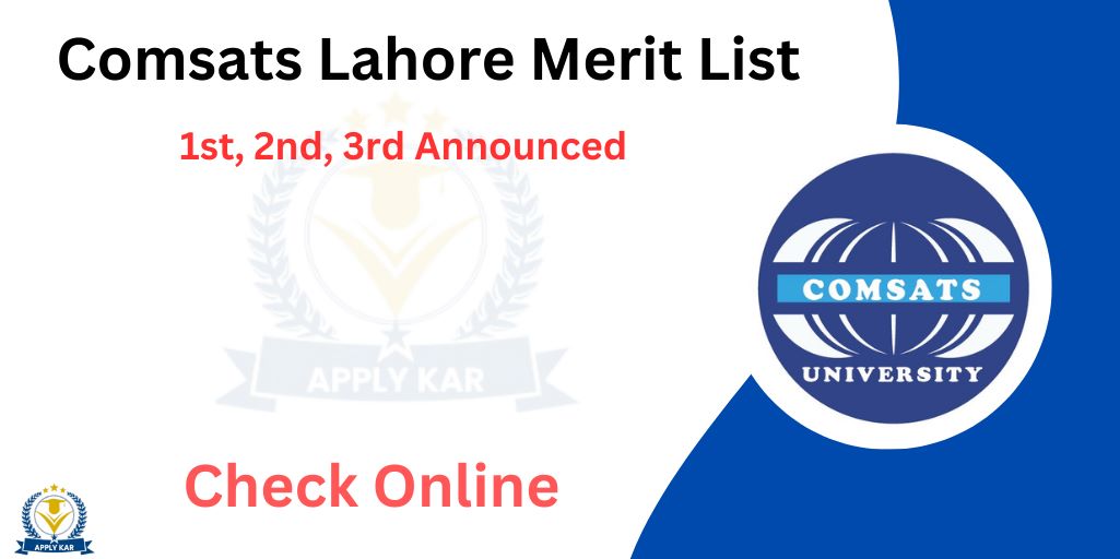 COMSATS Merit List 2024 Check Online