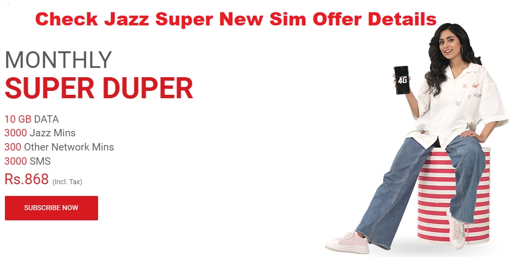 Check Jazz Super New Sim Offer Details 2024