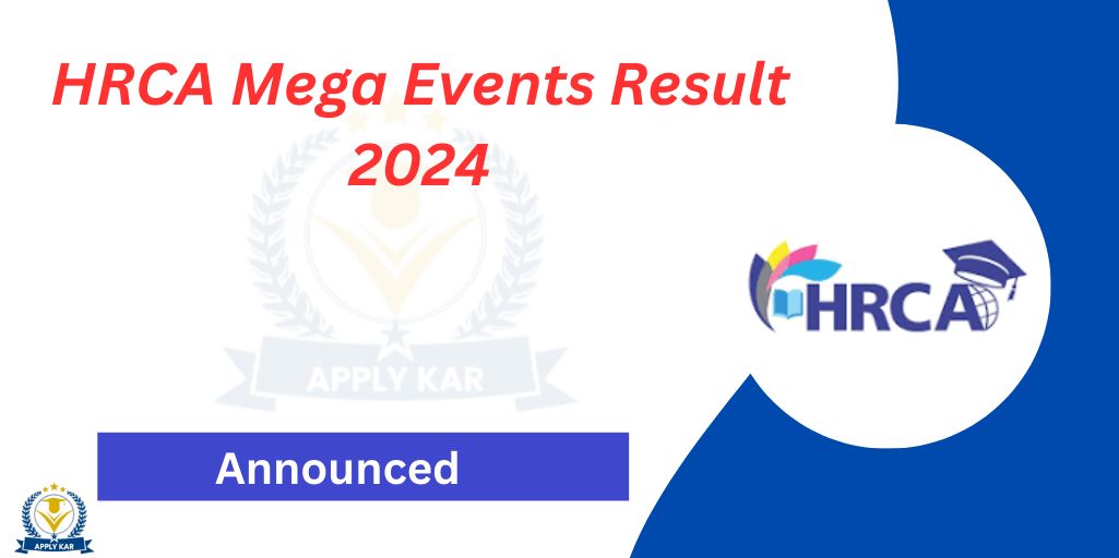 HRCA Mega Events Result 2024 [Check Online]