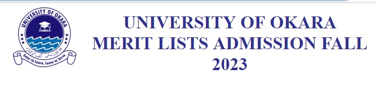 University of Okara BS MS Merit List 