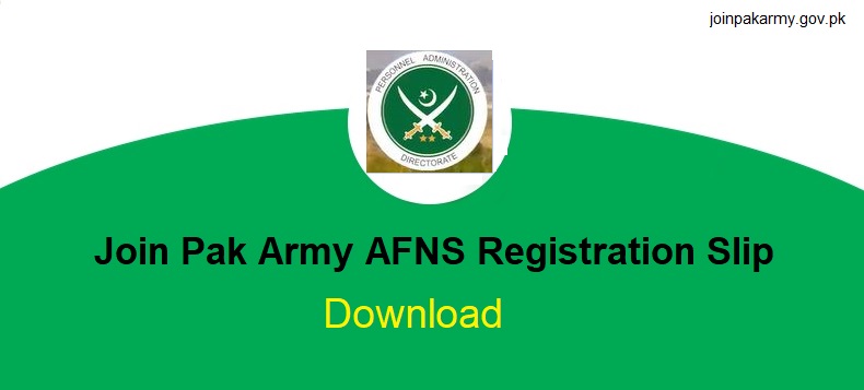 AFNS Roll No Slip 2024 Download By CNIC