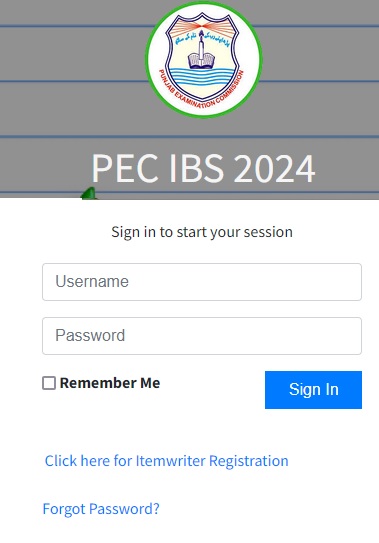 PEC Assessment Login Portal 2024 By Name and Roll number