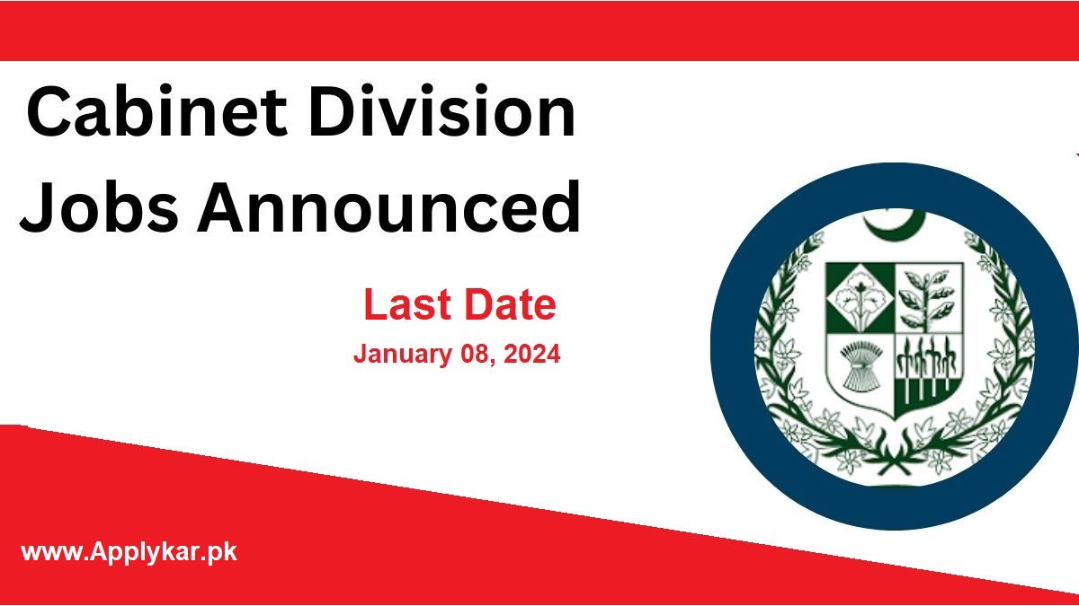 Cabinet Division Jobs 2024 Online Apply Last Date