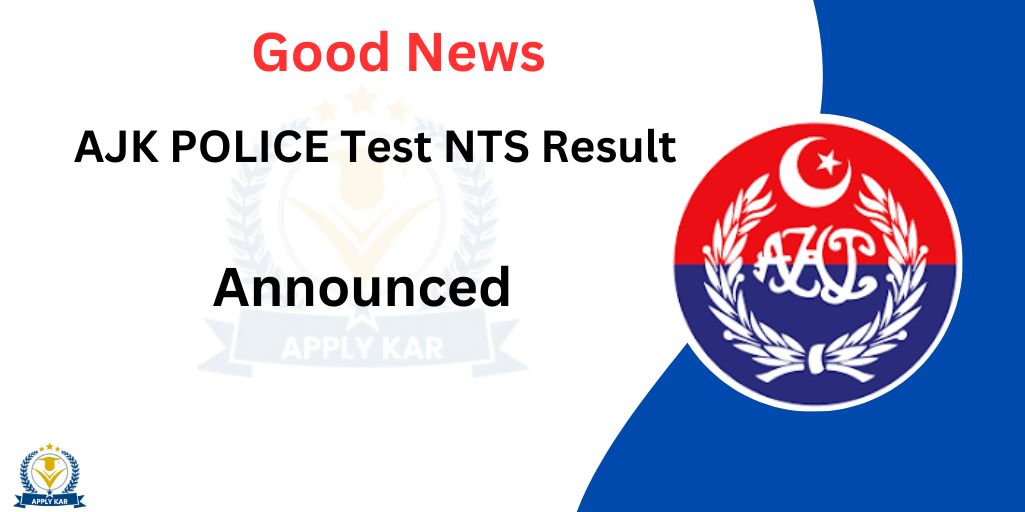 AJK Police NTS Test Result 2024 Answer Key Announced 