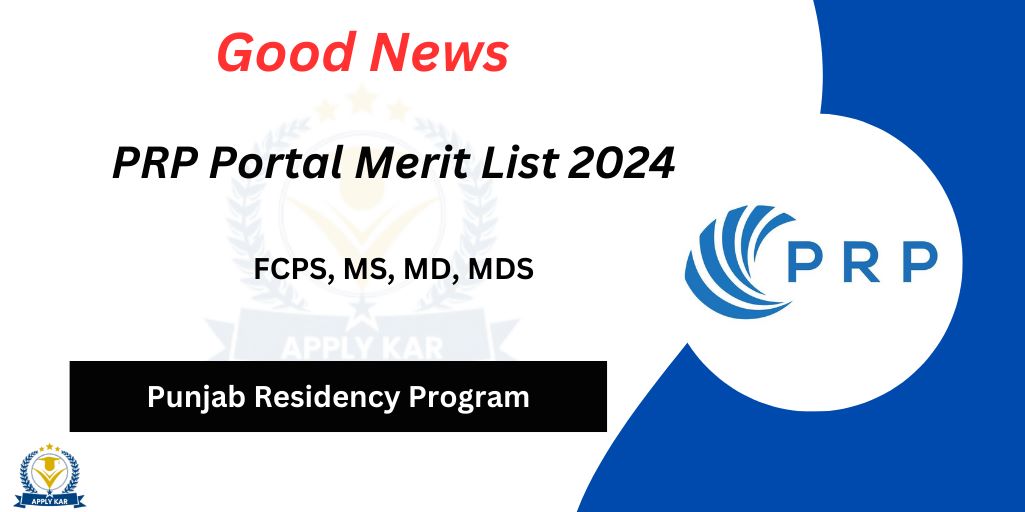 PRP Portal Merit List 2024 PDF Download 