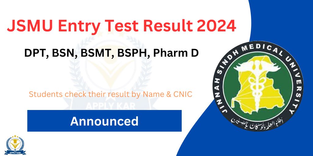 JSMU Entry Test Result 2024