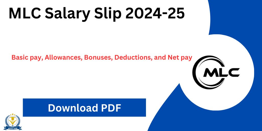 MLC Salary Slip 2024-25 Download by CNIC @www.mlc.gov.pk