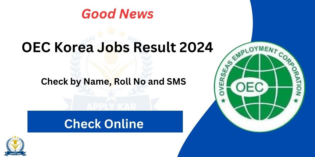 OEC Korea Jobs Result 2024 Check Online www.oec.gov.pk