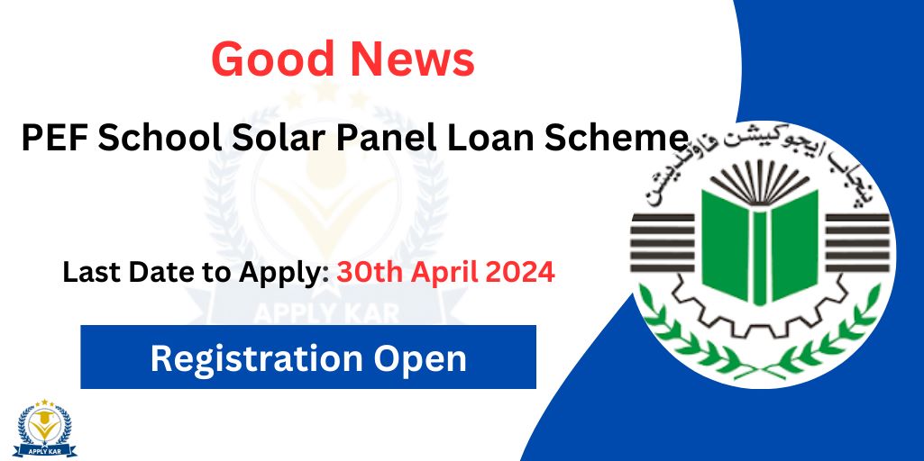 PEF School Solar Panel Loan Scheme 2024