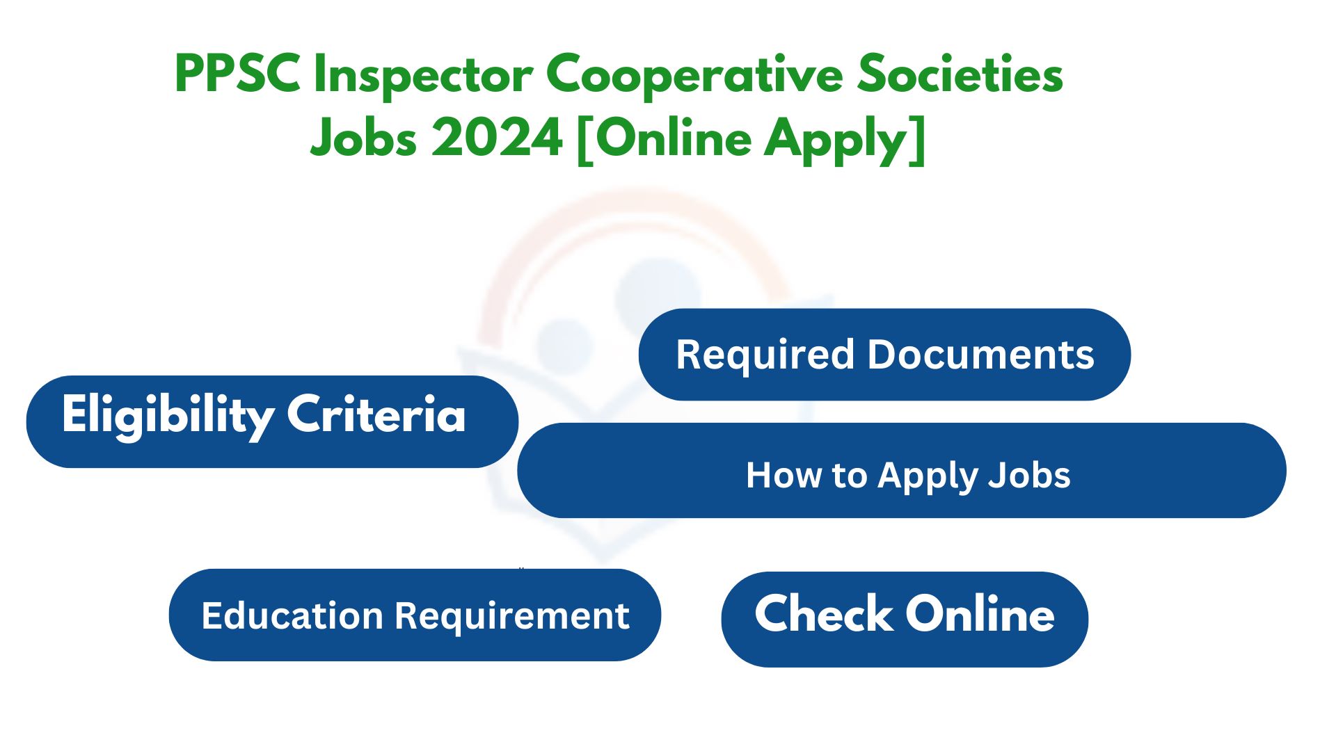 PPSC Inspector Cooperative Societies Jobs 2024