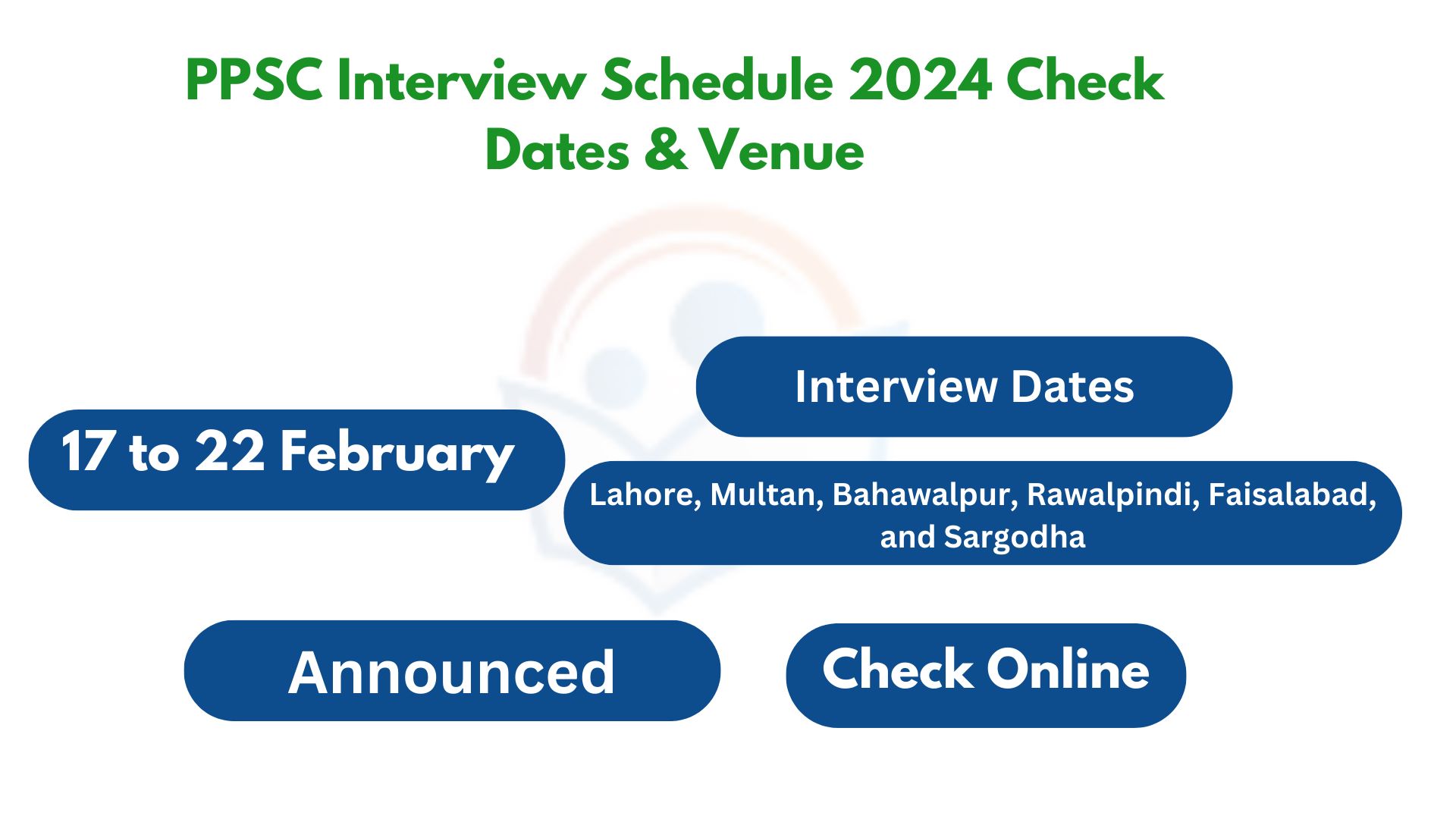 PPSC Interview Schedule 2024 Check Dates & Venue