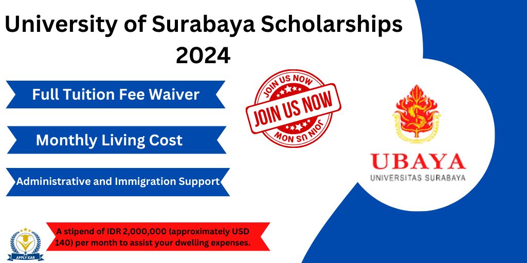 University of Surabaya Scholarships 2024 Apply Online Last Date