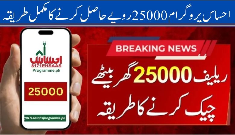 8171 Ehsaas program 25000 CNIC Check Online Registration – Update 2025