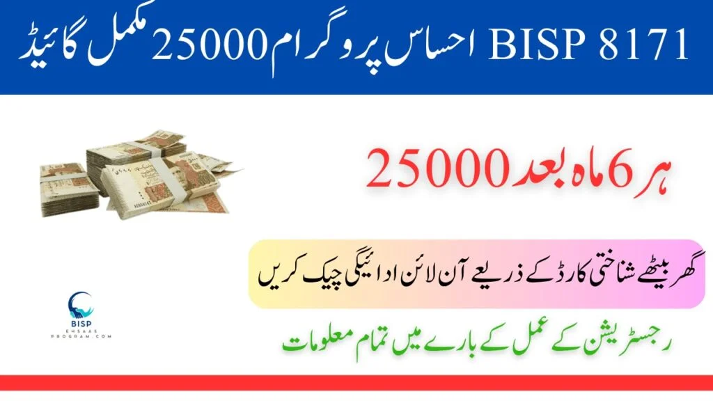 Ultimate Guide to the 8171 Ehsaas Program 25000 BISP Registration in 2025