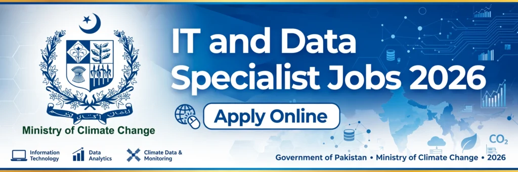 IT and Data Specialist Jobs 2026 – Ministry of Climate Change