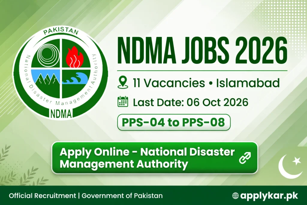 NDMA Jobs 2026: 11 Posts, Apply by 6 October