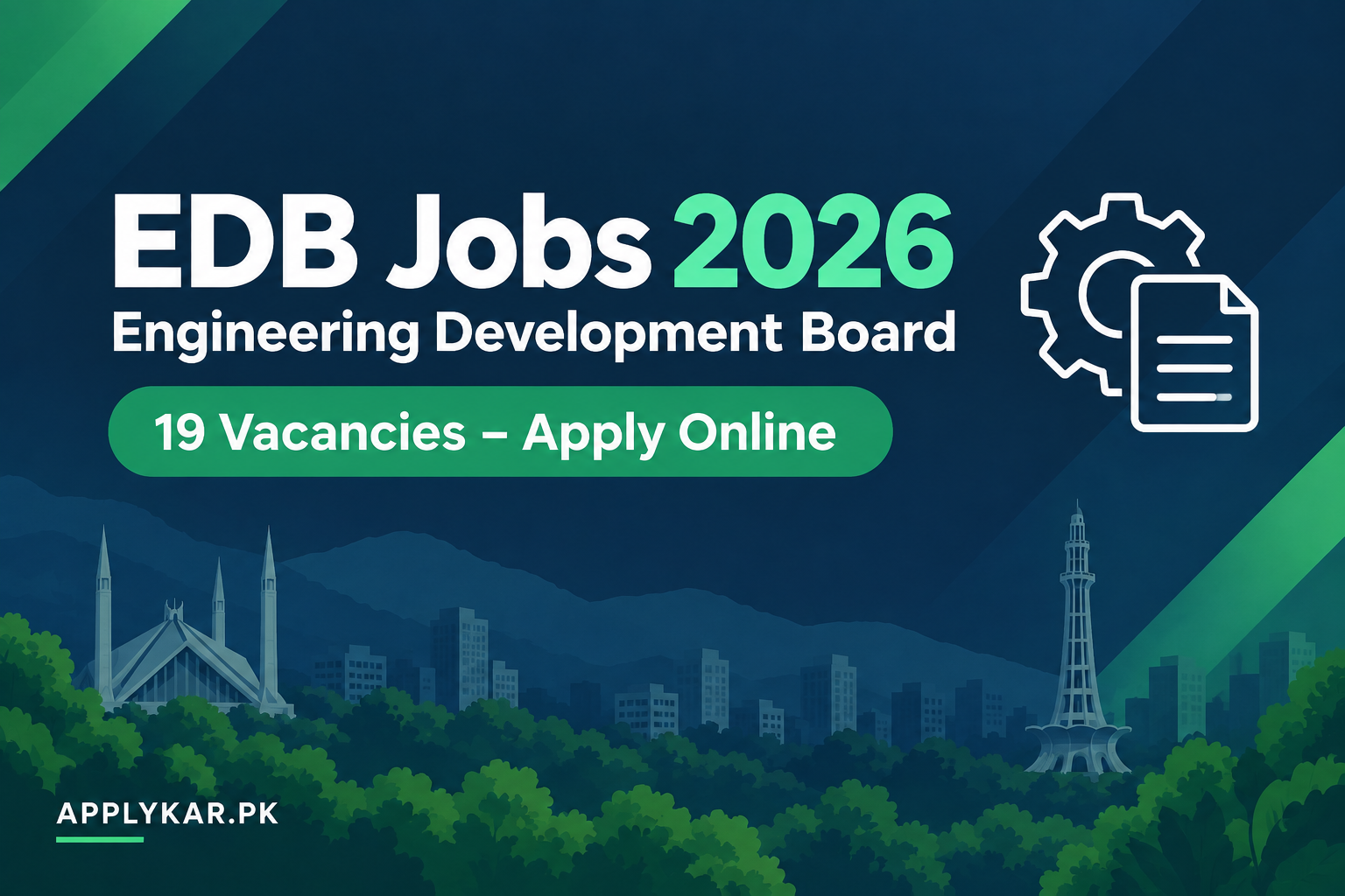EDB Jobs 2026 - Engineering Development Board 19 vacancies apply online
