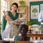 Elementary school educators teaching in a Pakistani classroom