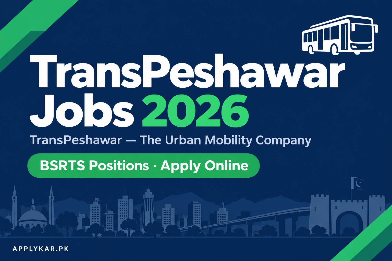 TransPeshawar Jobs 2026 - 9 vacancies apply online by 26 October 2026
